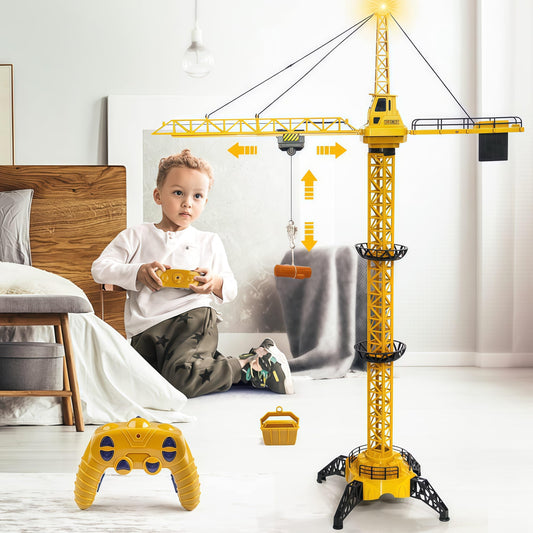 Mini Tudou crane main body shows sturdy construction for durable, imaginative play.