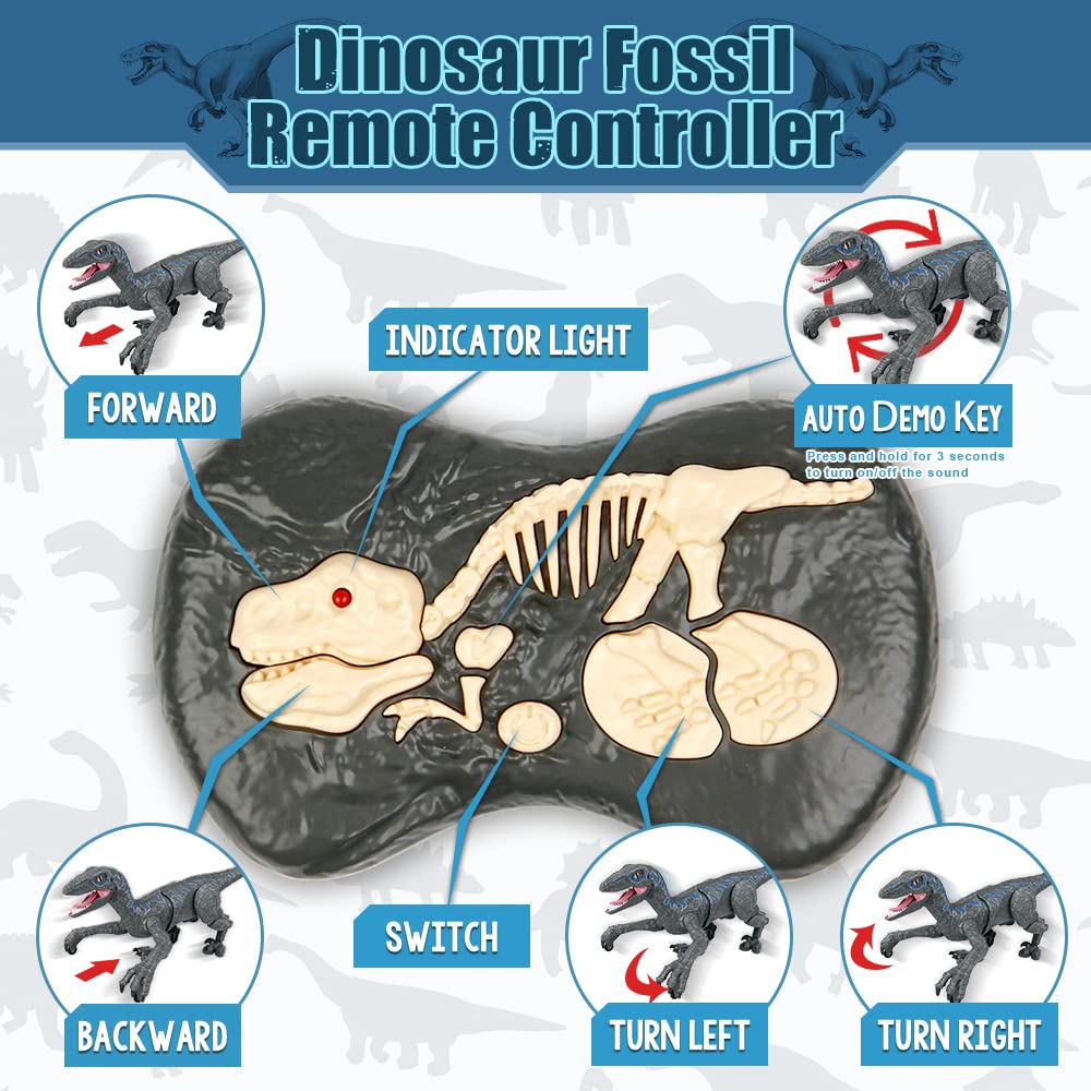 Mini Tudou detailed dinosaur design with sharp teeth and 3D eyes