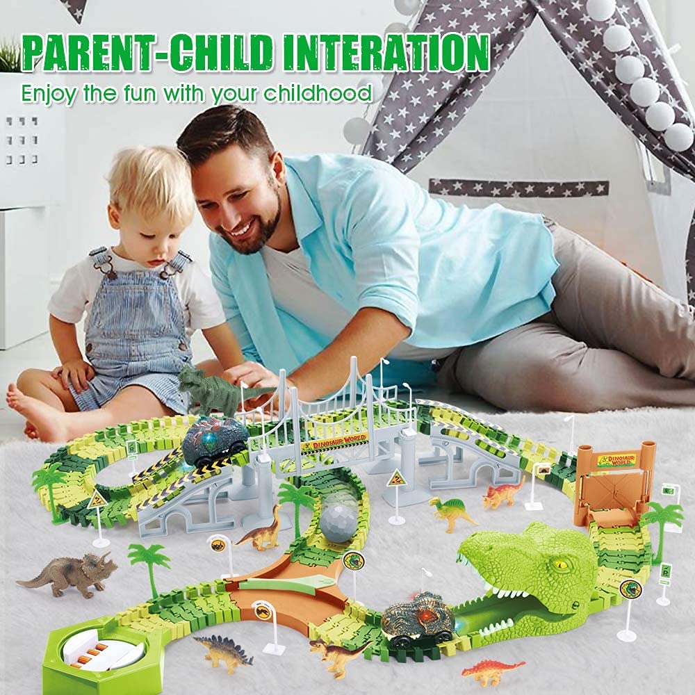 Mini Tudou dinosaur playset overview invites hours of exploration.