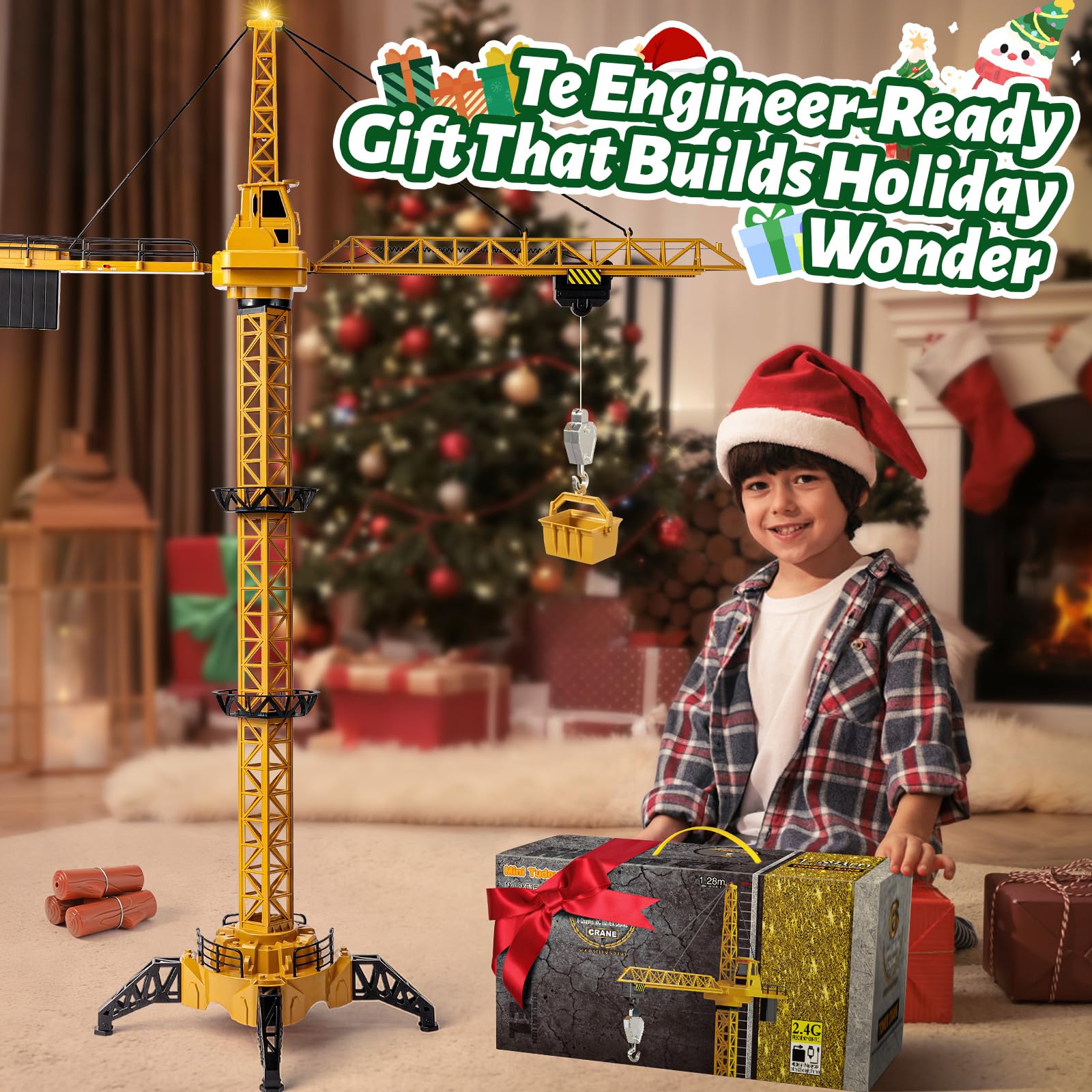 Mini Tudou RC Crane packaging includes all essential parts for quick setup.