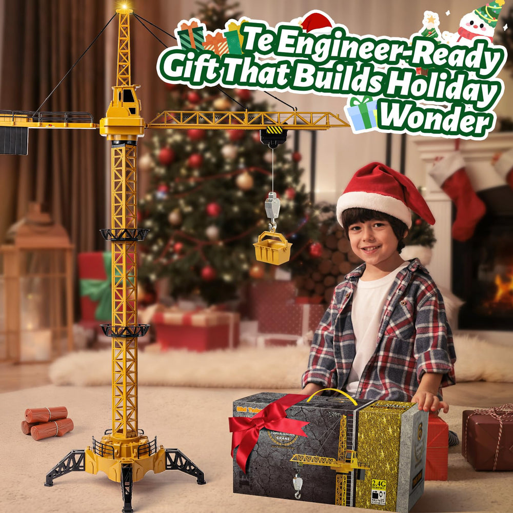 Mini Tudou RC Crane packaging includes all essential parts for quick setup.