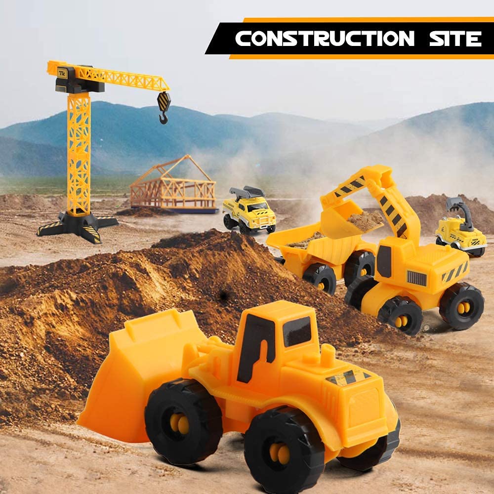 Mini Tudou road-sign-barriers set creates realistic construction scenes for kids
