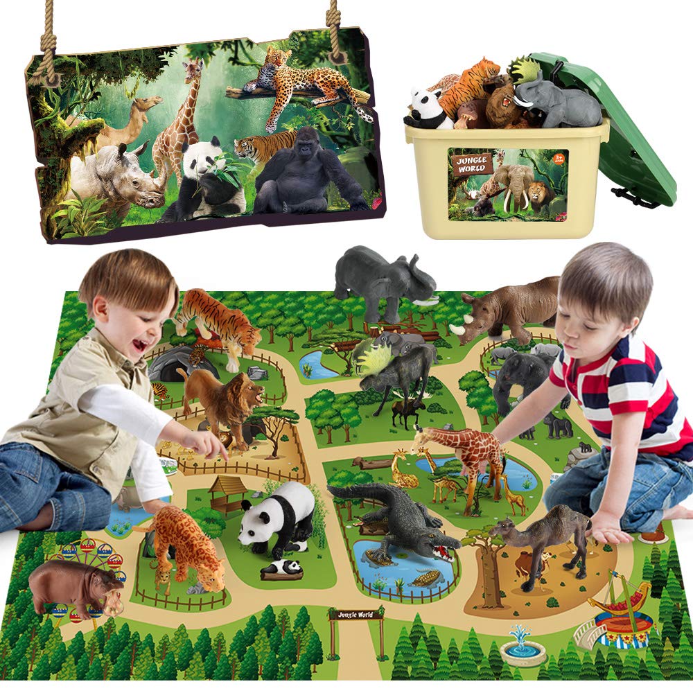 Mini Tudou elephant figure for imaginative safari play and storytelling.