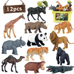 Mini Tudou safari lion figure for imaginative play and animal recognition