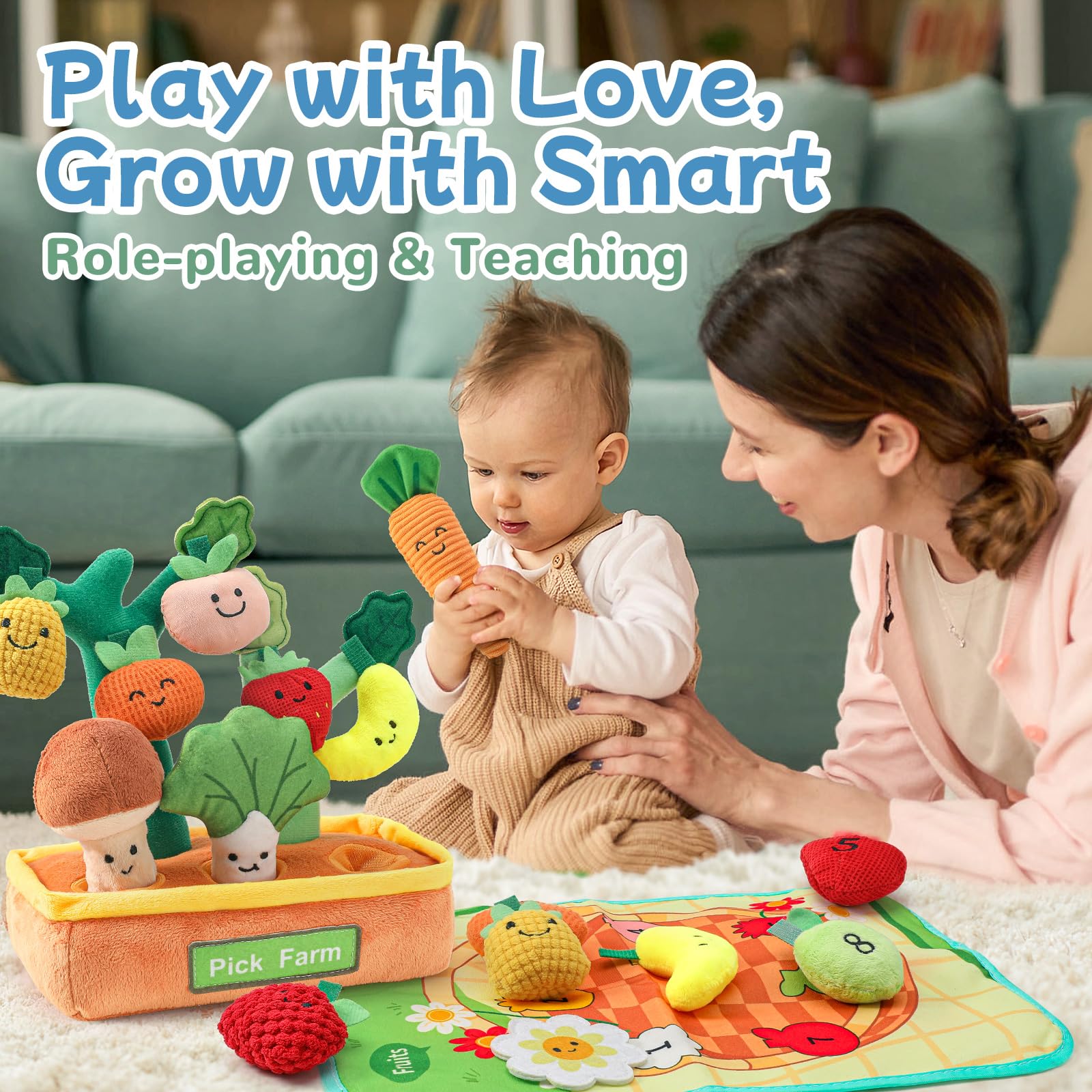 Mini Tudou soft-non-toxic-fabric: safe cuddle companion for babies.