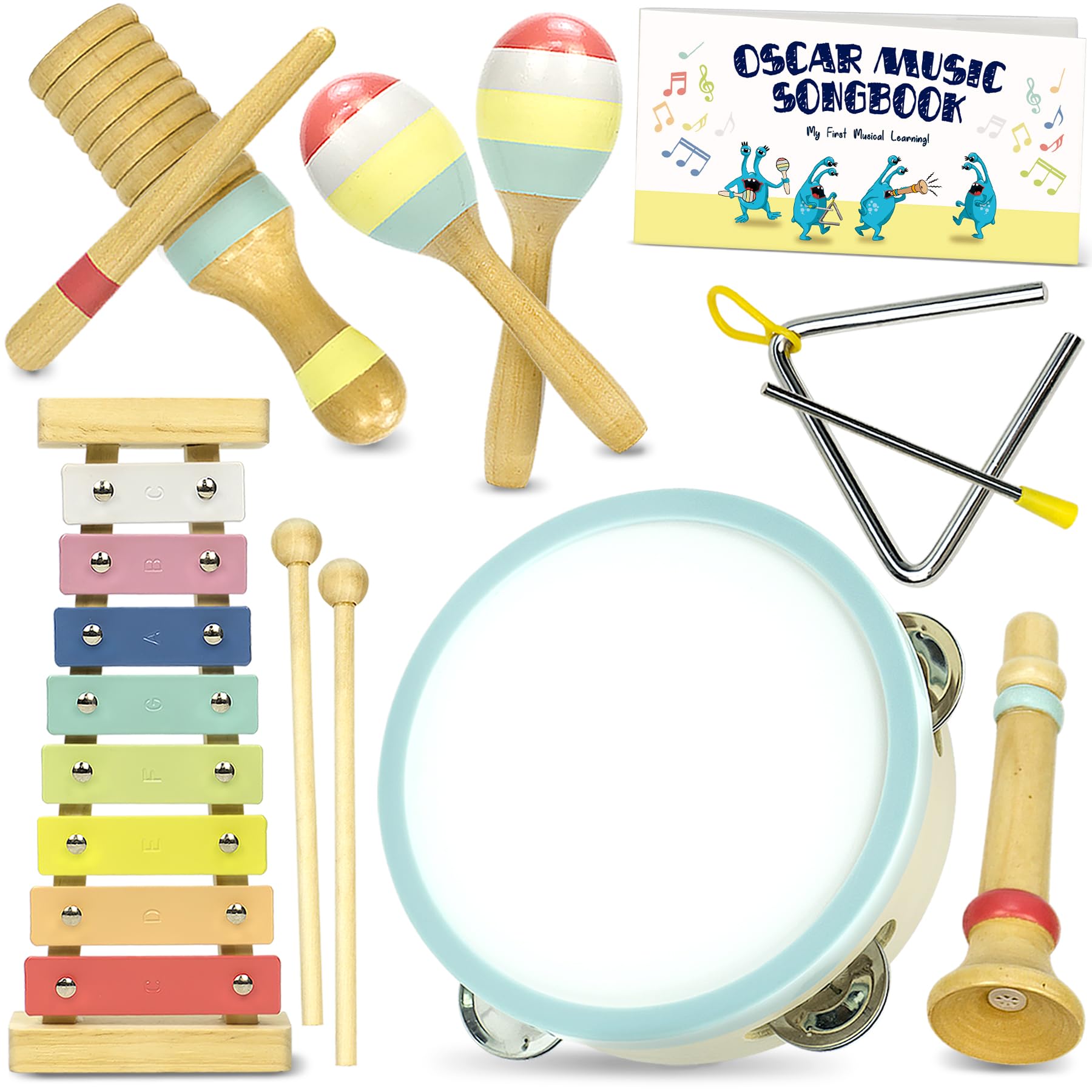 MINIARTIS songbook and carry bag included for on-the-go learning