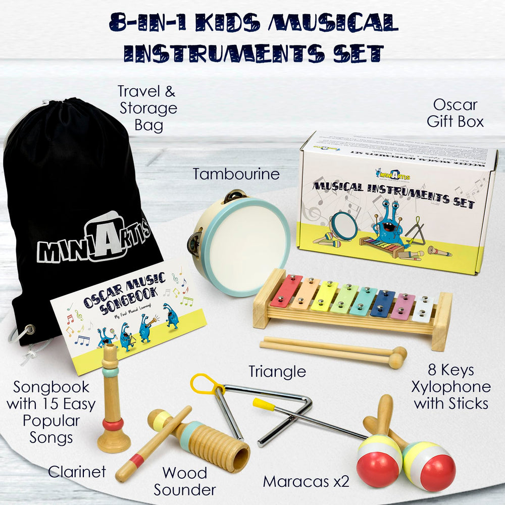 MINIARTIS tambourine for kids fostering sensory play and musical timing