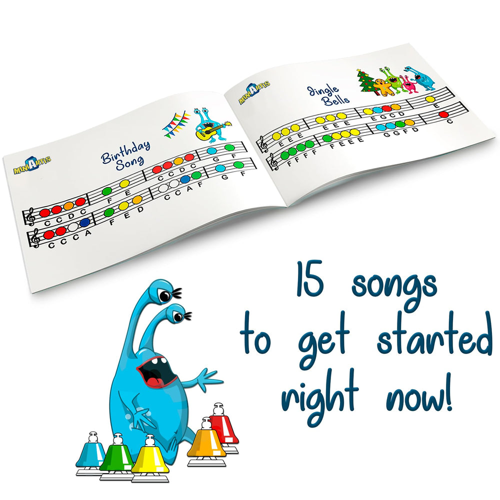 MINIARTIS carry case keeps bells organized for on-the-go learning.