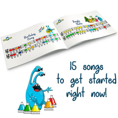MINIARTIS carry case keeps bells organized for on-the-go learning.