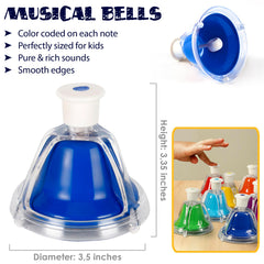 miniartis desk bells with songbook ready for guided practice