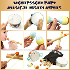 MINIARTIS maracas offer engaging shake-play for early rhythm and motor skills