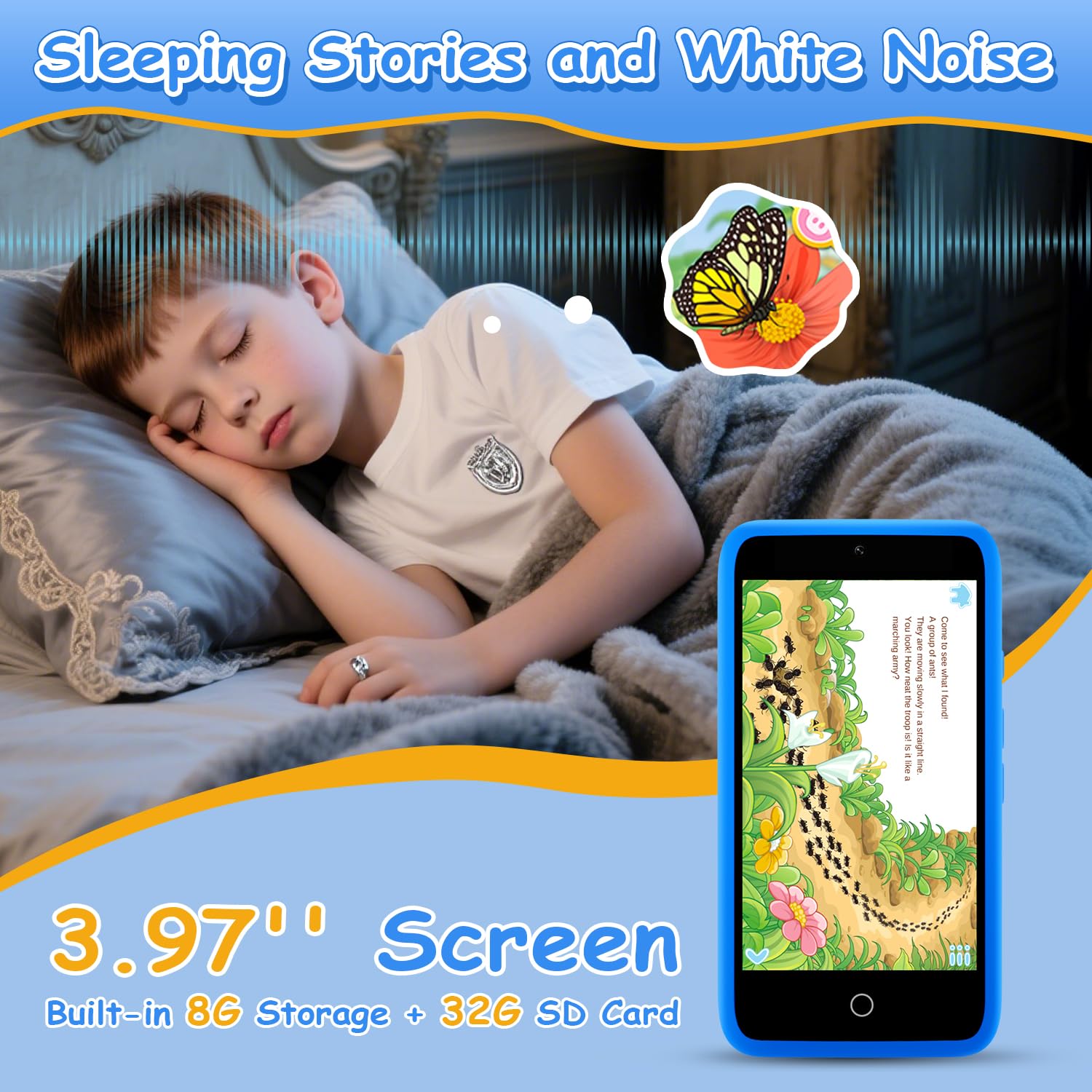 MINIBEAR 32GB SD Card included for expanded play storage.