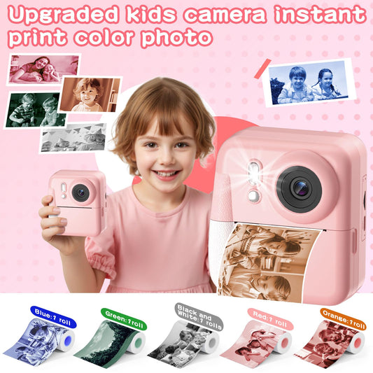 MINIBEAR instant print action highlights quick on-the-spot prints for creative keepsakes.
