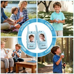 MINIBEAR video walkie talkie blue outdoor-camping suitable for family adventures