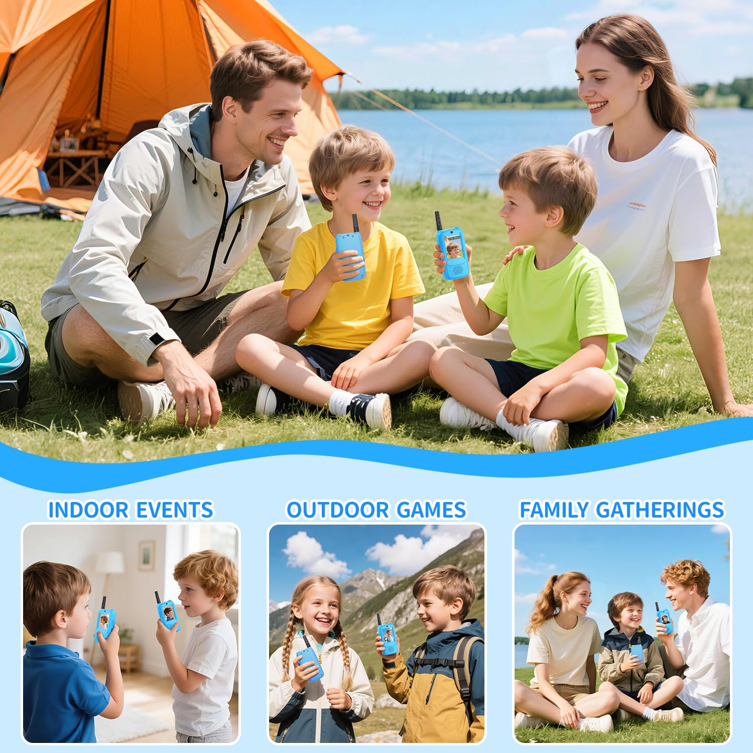 MINIBEAR long range walkie talkies cover outdoor spaces with reliable reach.