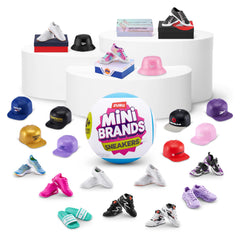 Mini Brands Sneakers brand variety features Reebok, Skechers, Airwalk and Prince logos.