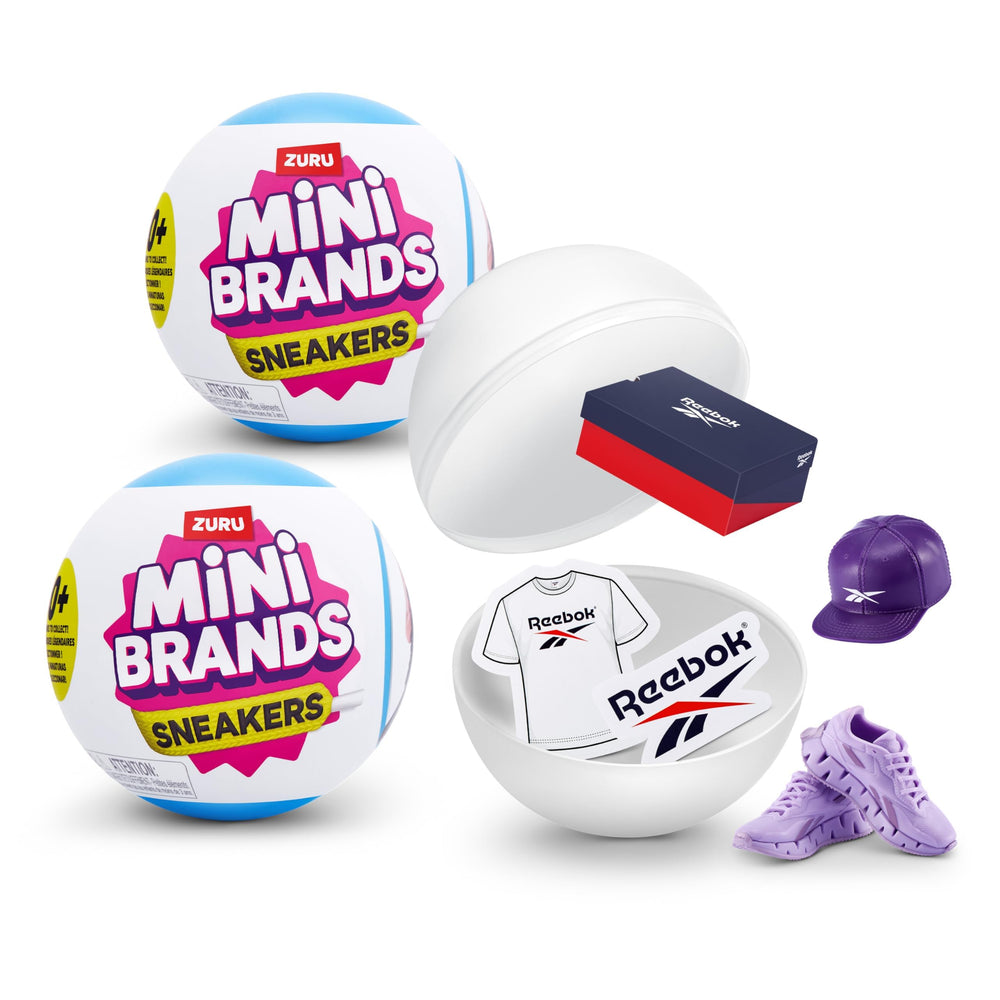 Mini Brands Sneakers Capsule 2 Pack box view for display and gifting.