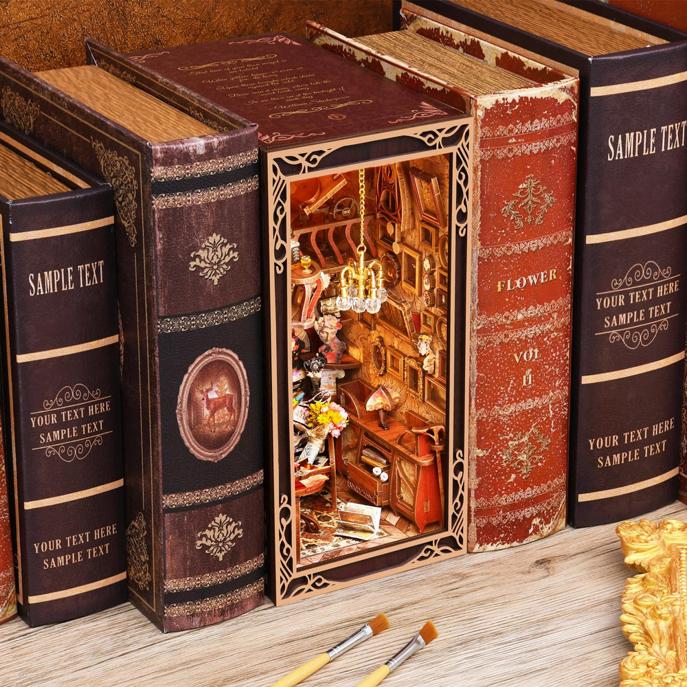 MiniCity Book Nook Art Nouveau design enriches home decor style.