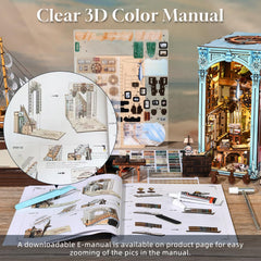 MiniCity DIY build process of Hemingway House book nook.