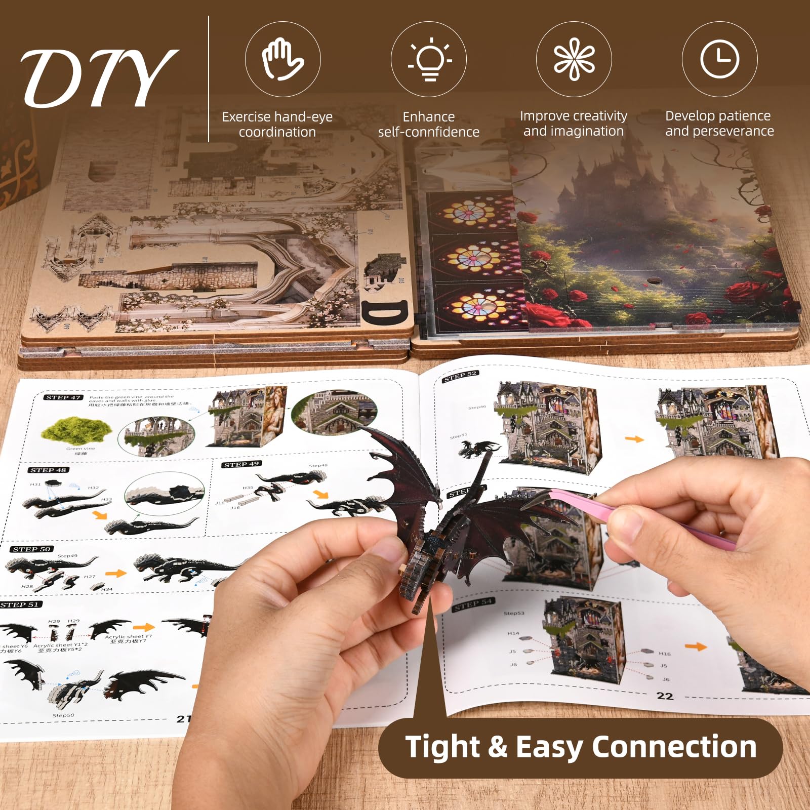 MiniCity Book Nook Kit thoughtful gift for art lovers and crafters.