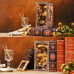 MiniCity Book Nook table-top display highlights Art Nouveau details.
