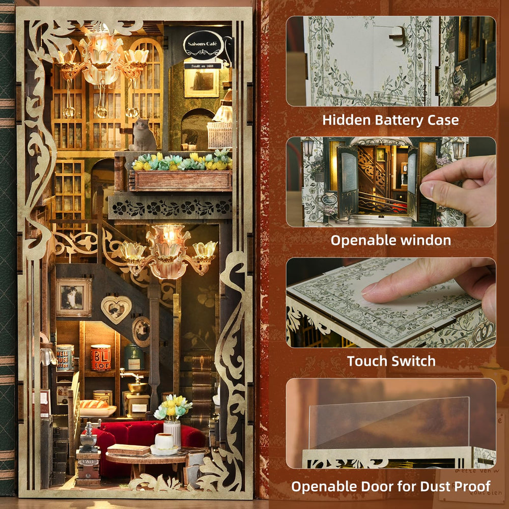 MiniCity book nook makes a unique gift for art lovers.