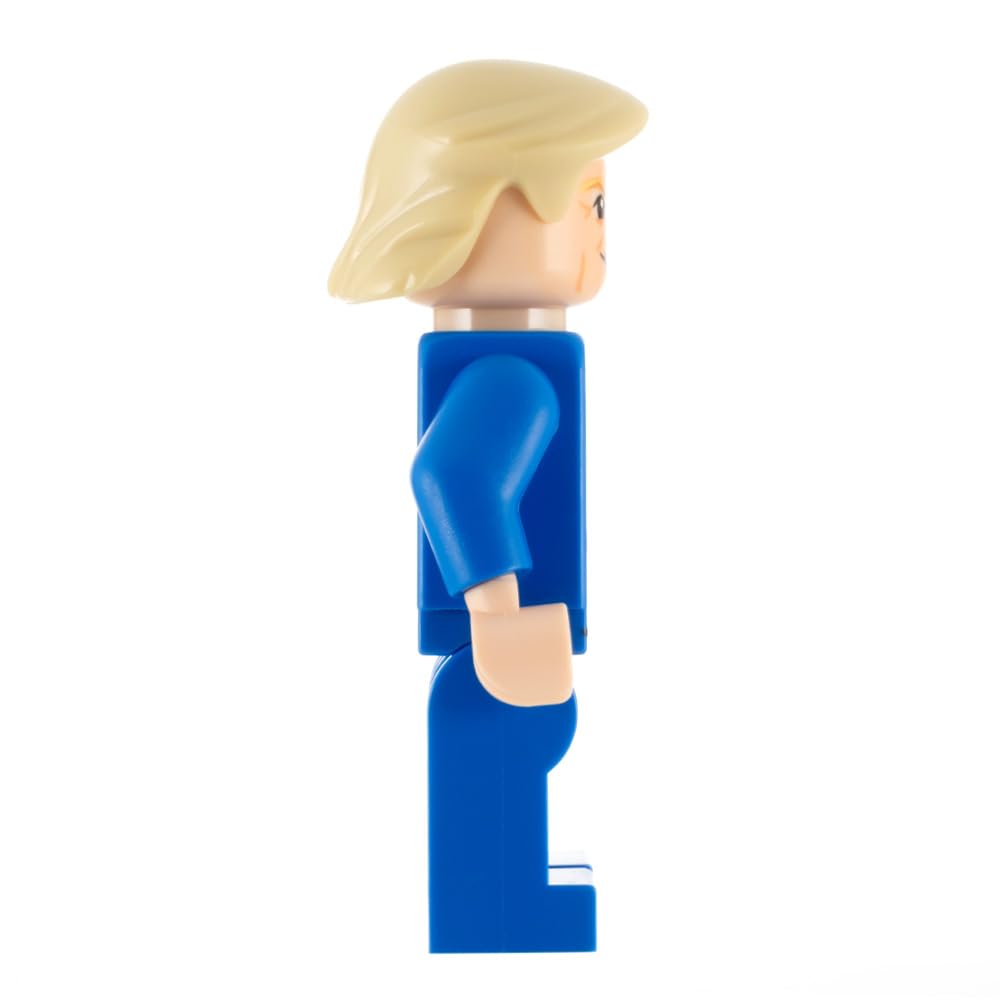 Minifigures.com Donald Trump packaging in Comic Con style for gift-ready display.