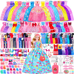 MINIFUN doll clothes set for imaginative play and easy dressing