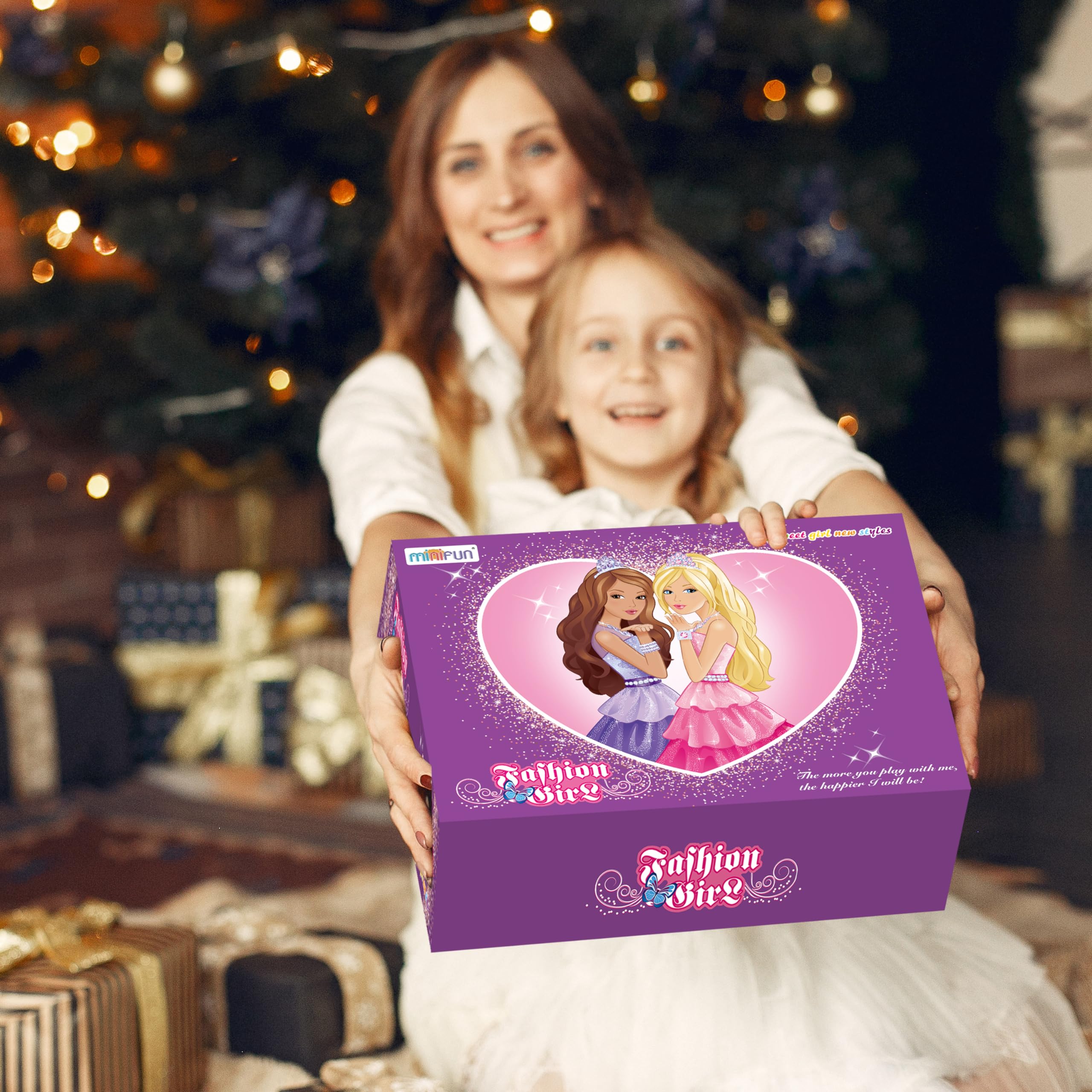 MINIFUN doll gift set with bright packaging for gifting