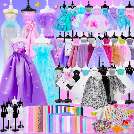 MINIFUN fashion designer kit with seven mannequins for creative dressmaking