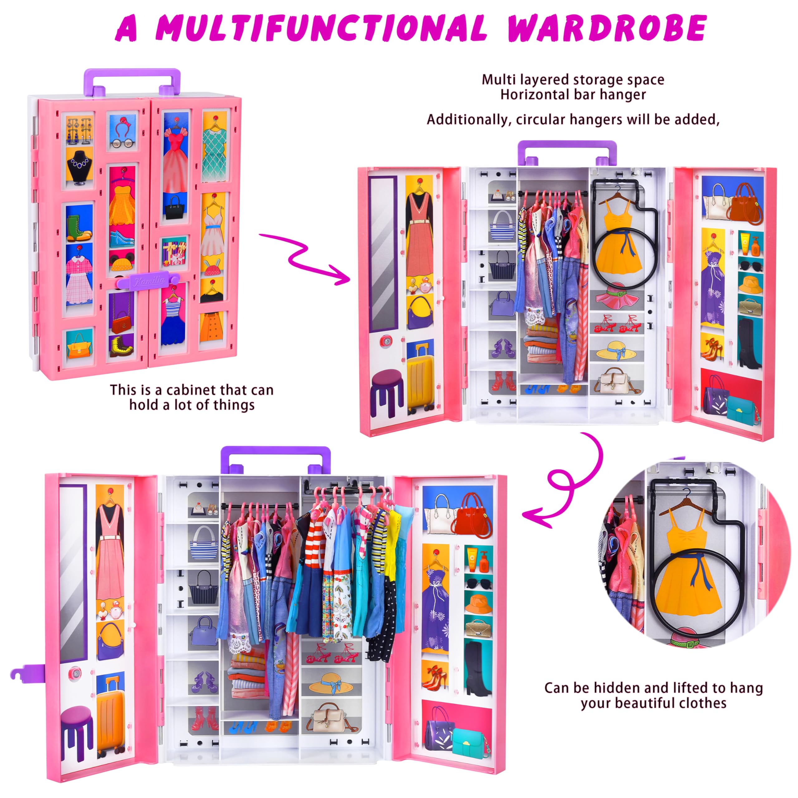 MINIFUN fashion dresses display for creative styling play