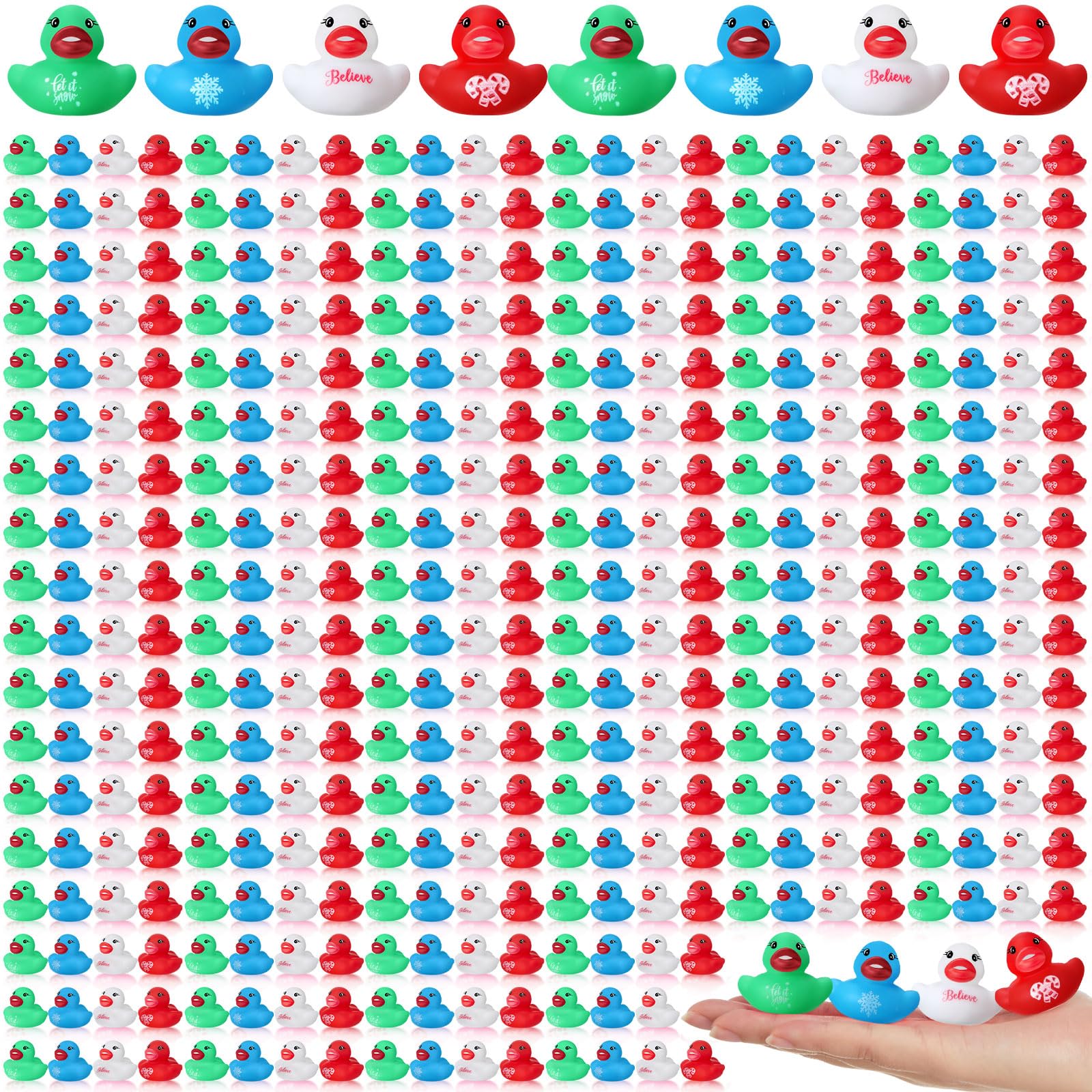 MiniInflat Christmas ducks in four styles offer festive decor and party fun.