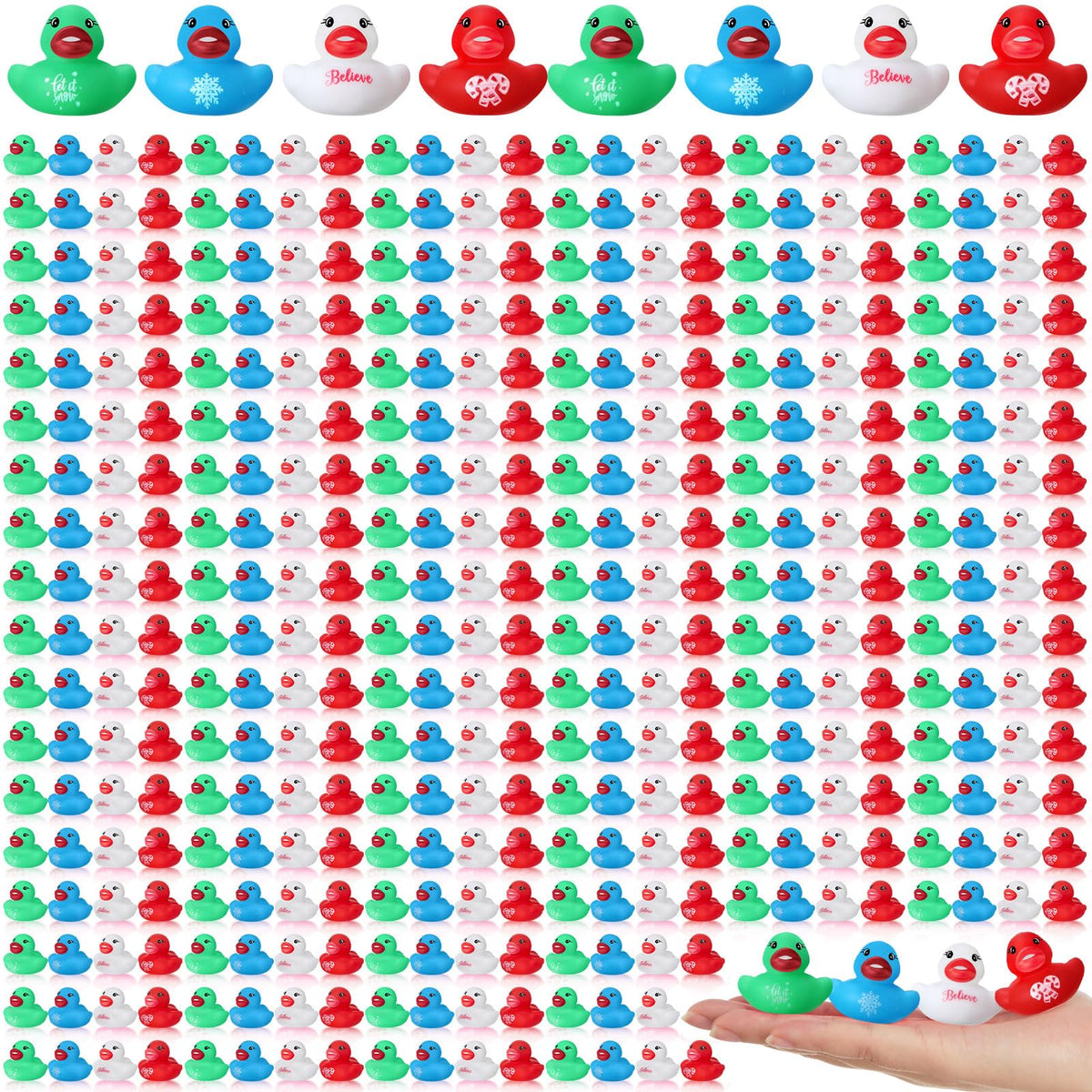 MiniInflat Christmas ducks in four styles offer festive decor and party fun.