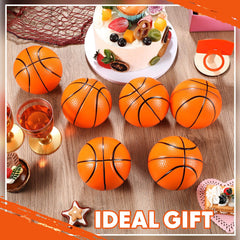 Indoor hoop setup featuring MiniInflat balls for quiet games