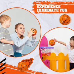 MiniInflat foam basketballs ready to use straight from the package