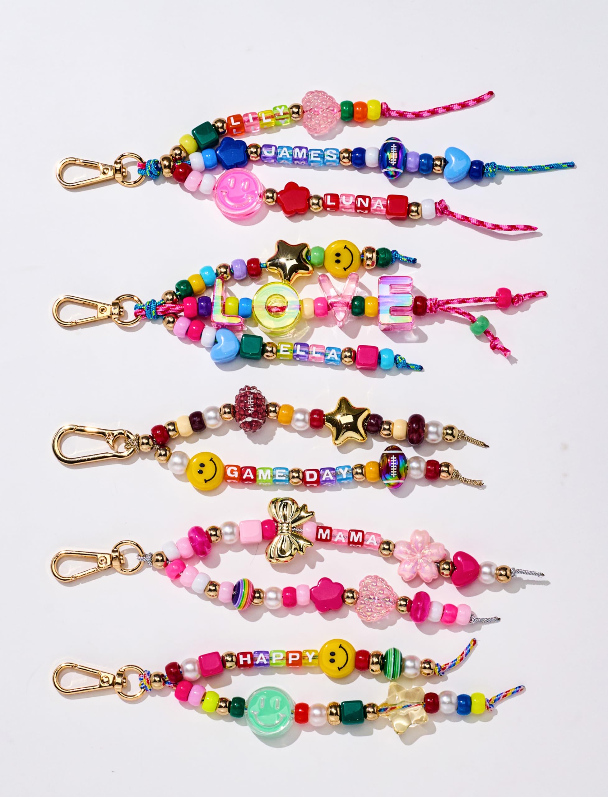 MINIMISSMIANYC smiley-face beads for cheerful bag charms