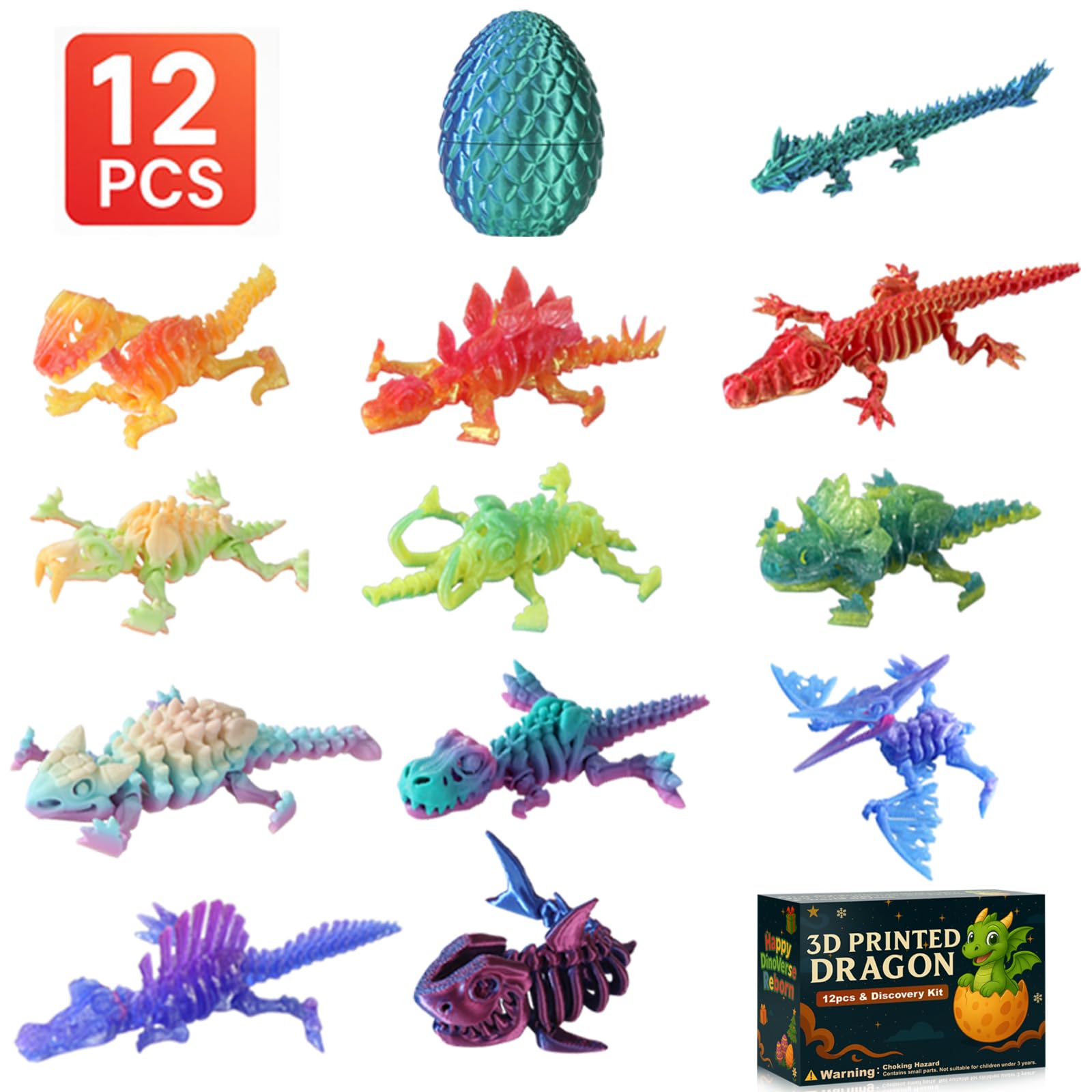 MiniMythos gradient-3d-printed-shell highlights multi-color finish for vibrant display