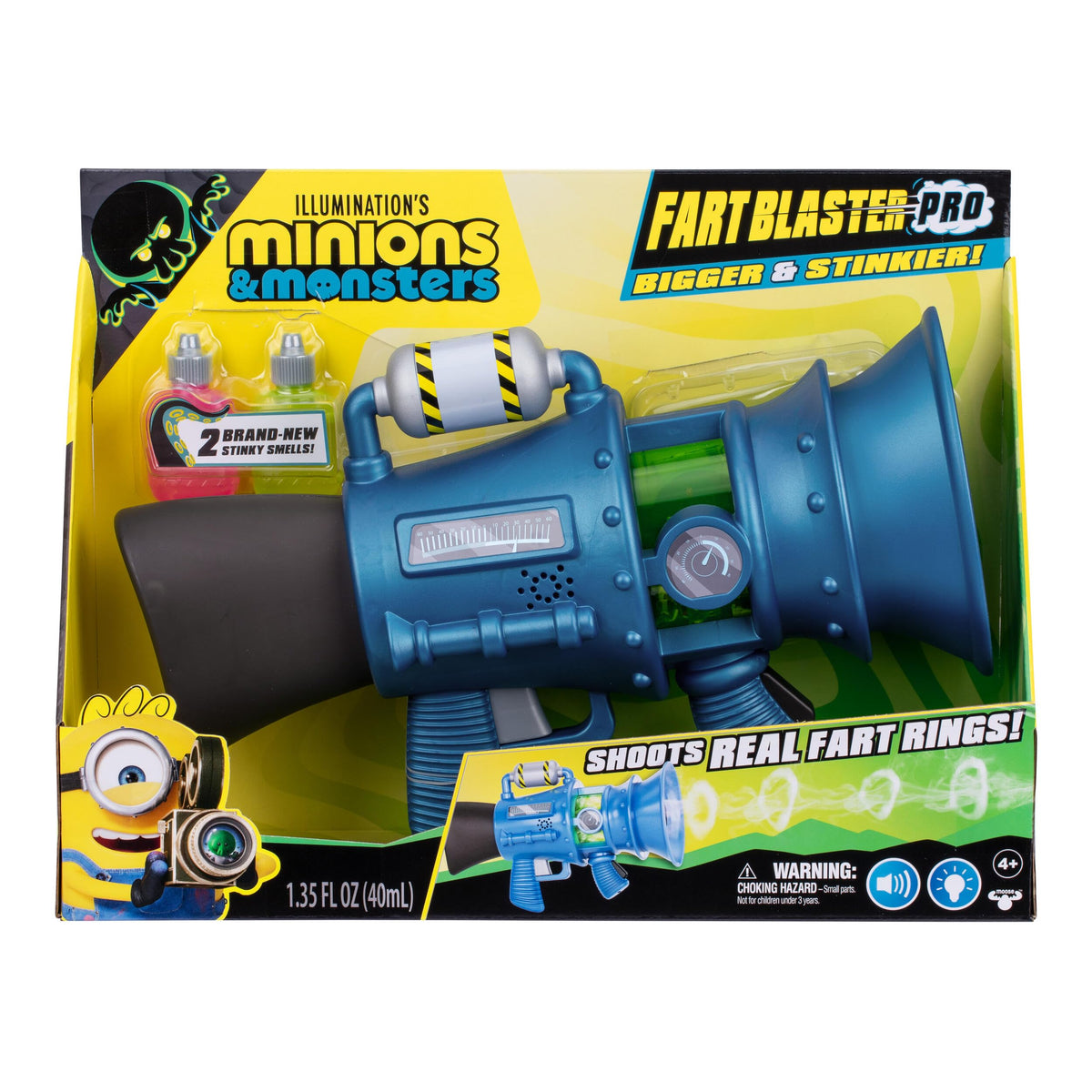 Minions front view of Fart Blaster Pro showing playful design and instant laughs