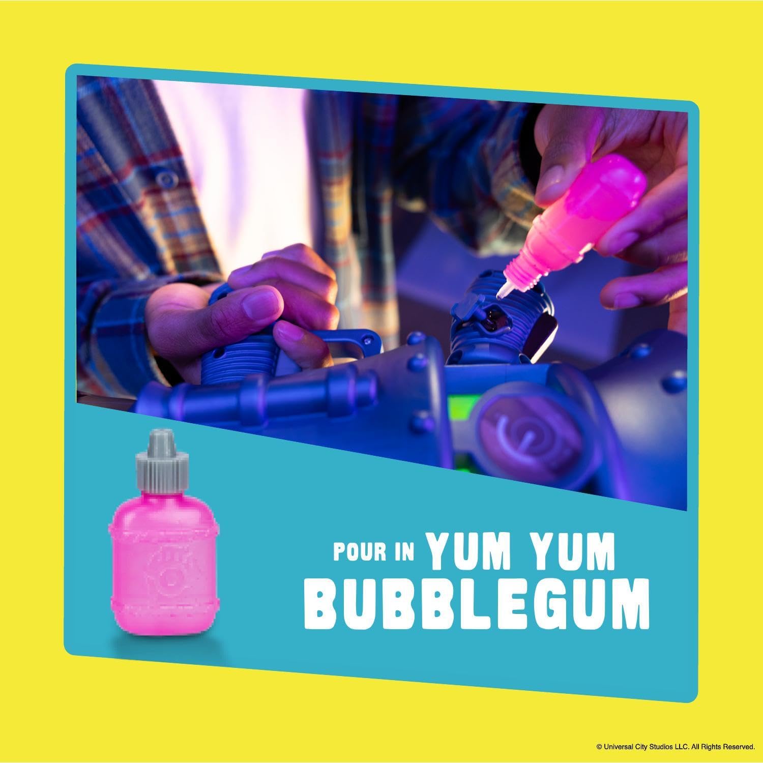 Minions Garbage Gusher formula label for imaginative gross-out humor