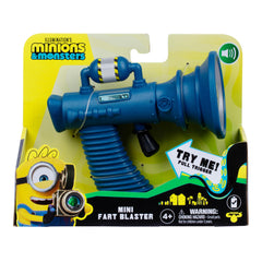 Minions mini fart blaster front packaging showing toy and branding for playful gifting