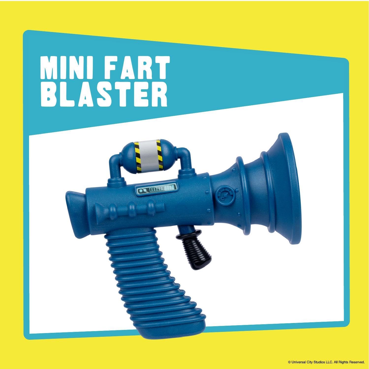 Minions mini fart blaster battery compartment view for safe battery replacement