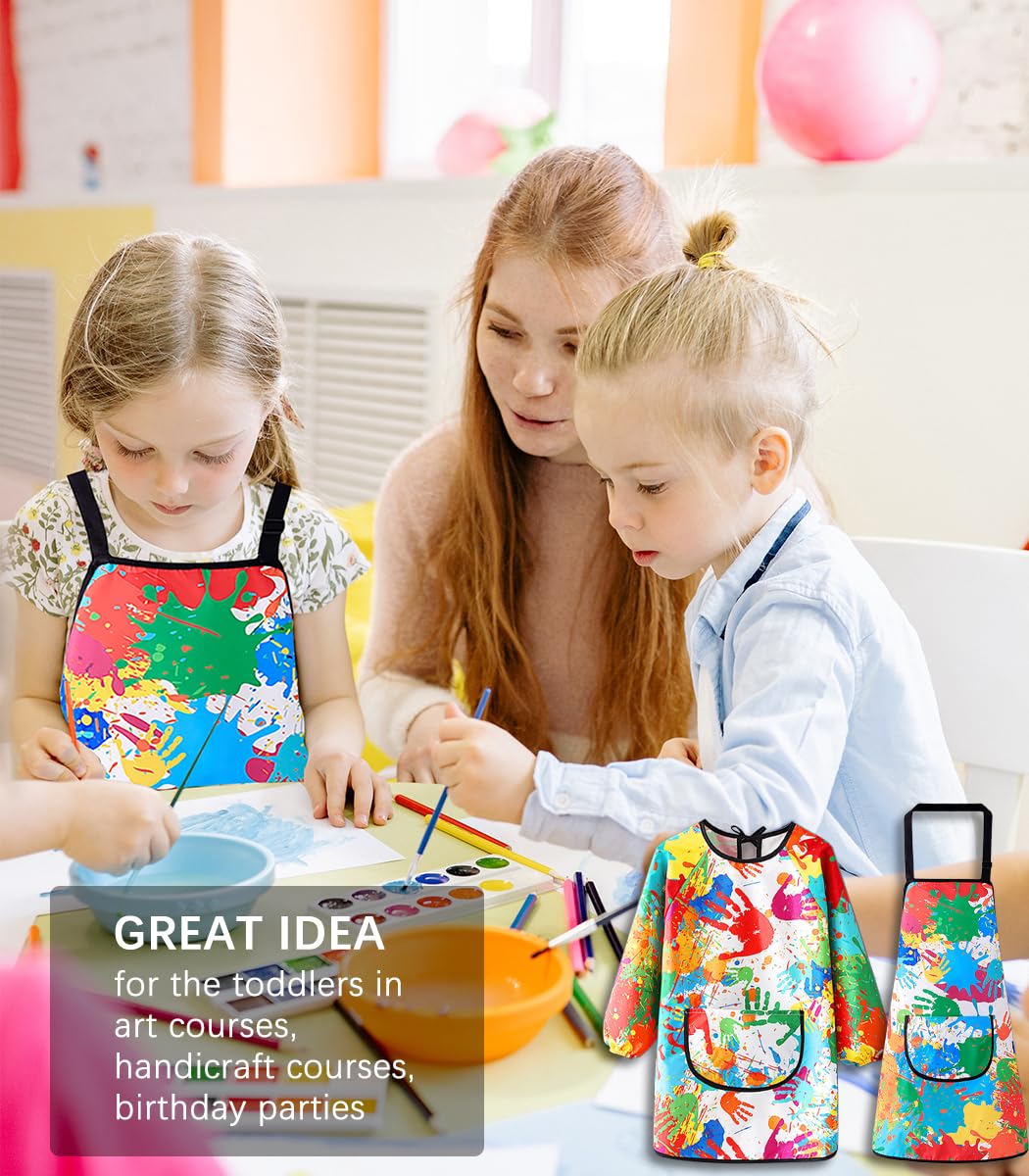 MINIQ waterproof fabric keeps kids clothes cleaner during creative play and painting