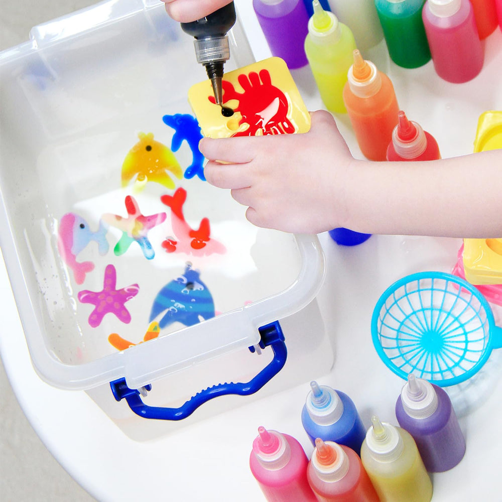 MINISENTIALS Magic powder and measuring tools for precise mixing.