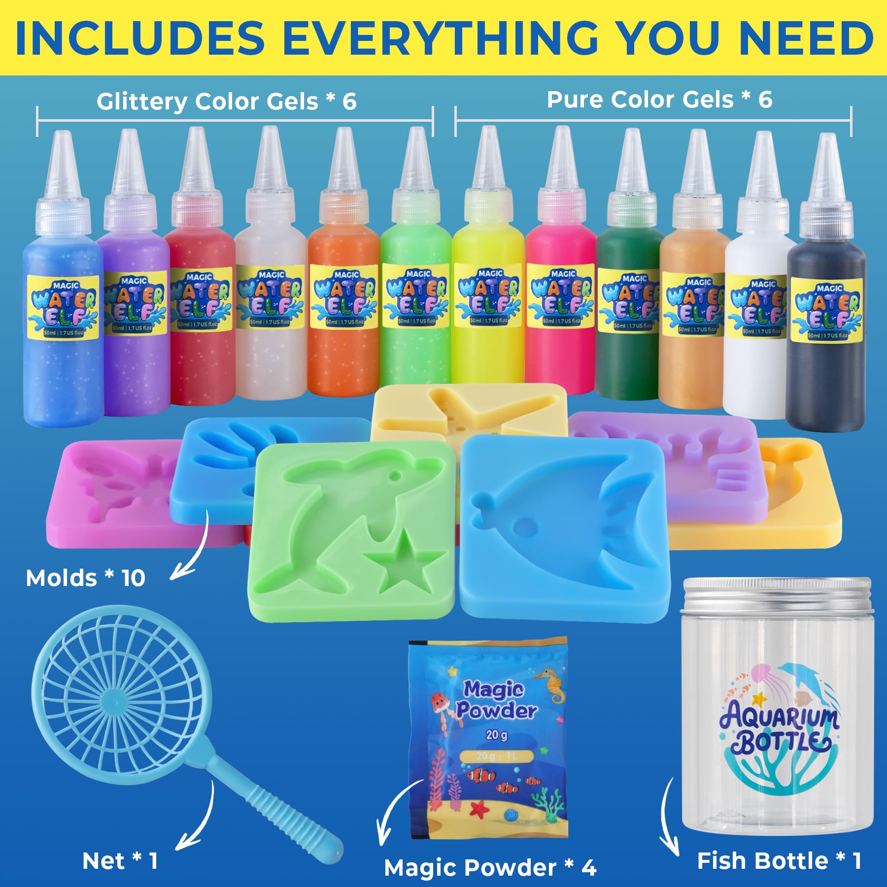 MINISENTIALS Magic Water Elf Kit kids enjoy hands-on creativity during arts and crafts sessions