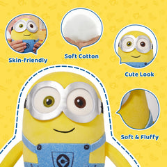 MINISO Bob Minions plush, compact size makes a great travel companion.