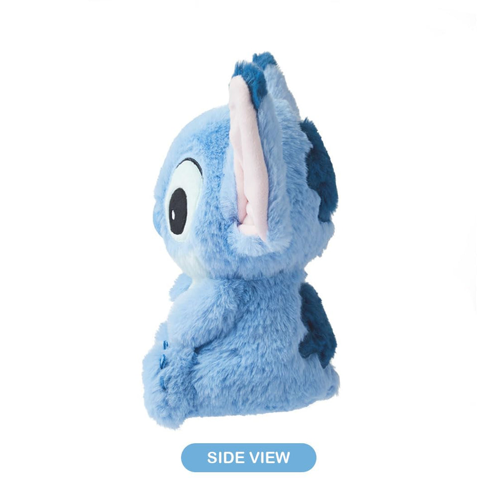 MINISO Stitch plush fabric texture highlights softness and cozy touch