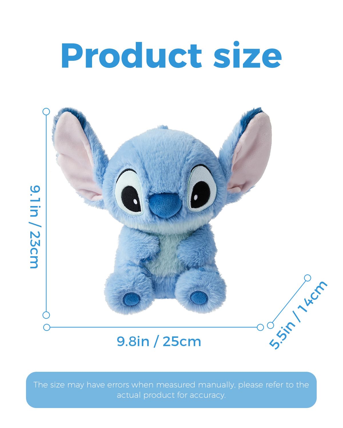 MINISO Disney Lilo & Stitch plush with reinforced stitching for durability.