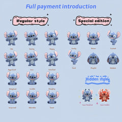 MINISO Stitch flocked figures in a blind bag, perfect gift idea