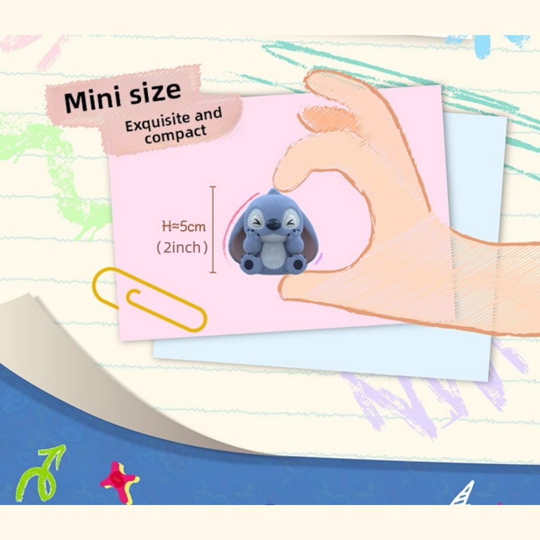 MINISO Stitch mini figurines two-inch tall for shelf decorating
