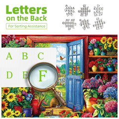 MINIWAN adult-friendly art puzzle with intricate floral and barn details